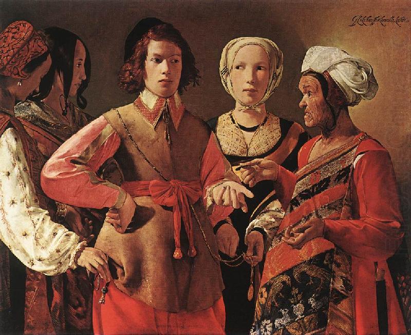 LA TOUR, Georges de Fortune Teller sf china oil painting image